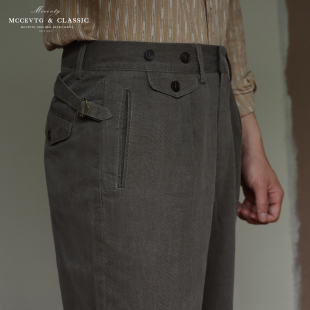 断码 绅士风那不勒斯工装 福利 男复古水洗棉美式 rrl背带裤 西裤