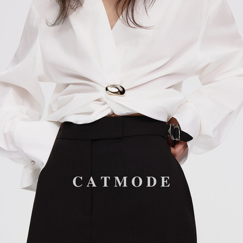 扭结衬衫时尚百搭显瘦气质