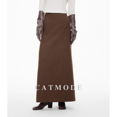 LIONCAT高级极简风羊毛呢料半裙