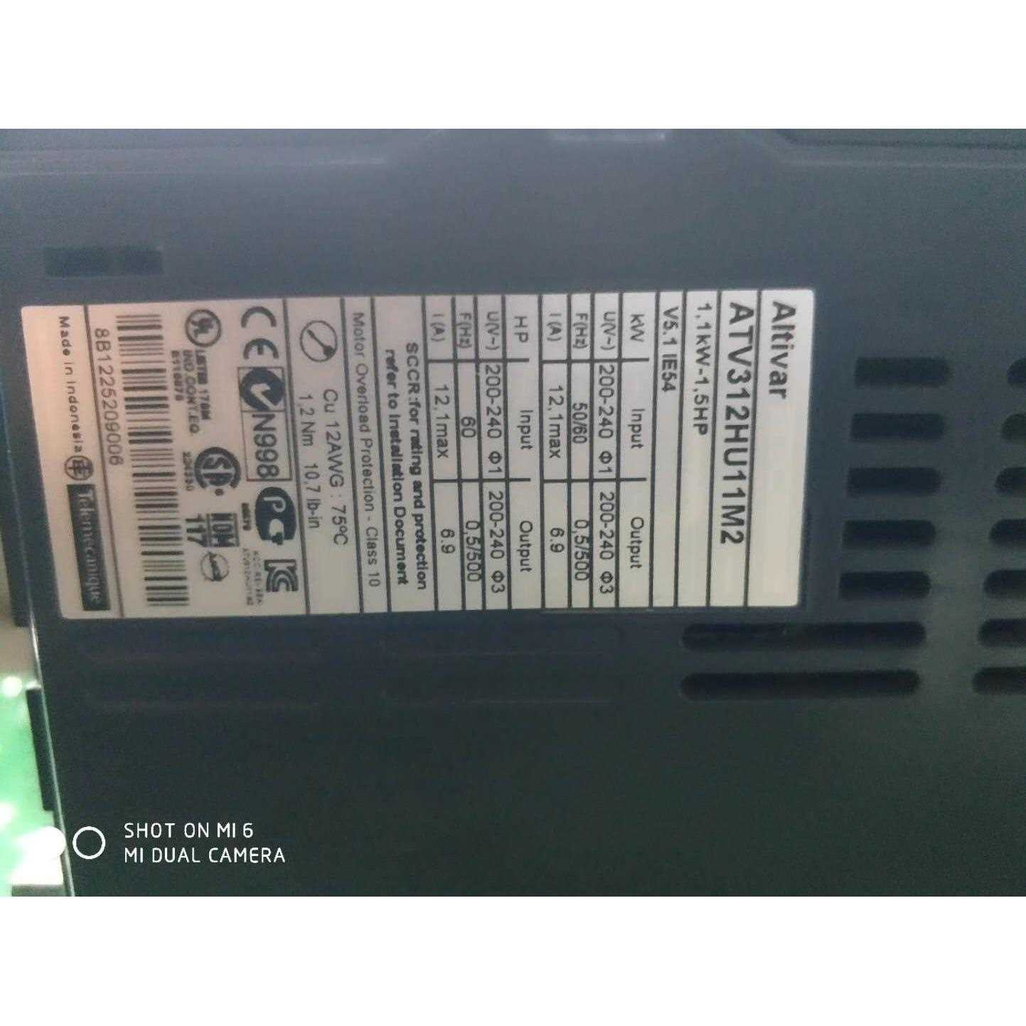 标价是空箱-ATV312HU11M2 9成新施耐德220V1.1KW变频议价