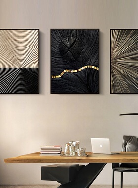 客厅装饰画酒店大气轻奢挂画现代商业办公室工装会所样板间墙壁画