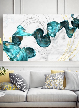 单幅无框欧式客厅装饰画现代简约沙发背景墙壁画卧室餐厅玄关挂画