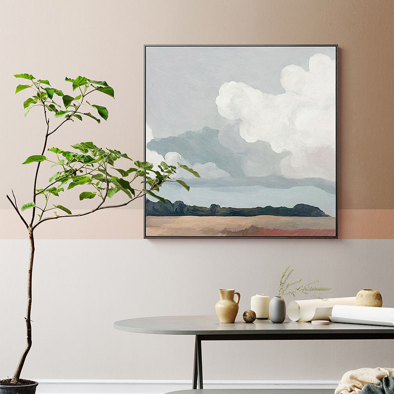 现代抽象风景装饰画客厅玄关背景墙挂画餐厅卧室床头壁画