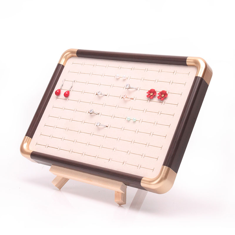 金色圆角托盘珠宝耳环耳钉托盘