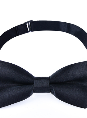 儿童领结男童纯色韩版潮学生宝宝小孩表演红色黑色蝴蝶结女童领带