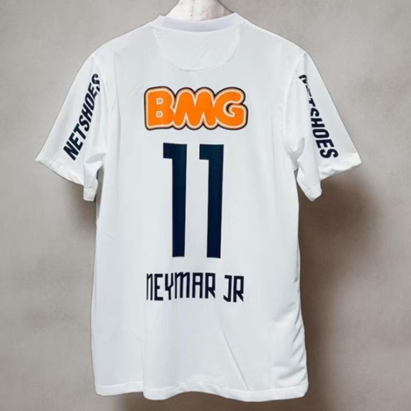 11 12 Retro Santos Away NEYMAR JR home Classic Soccer Jersey-封面