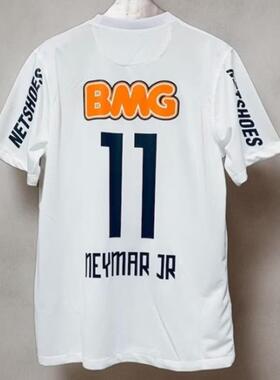 11 12 Retro Santos Away NEYMAR JR home Classic Soccer Jersey