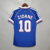 jersey shirt 1998 football retro French Zidane
