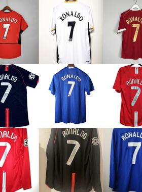 Ronaldo Jersey Manchester ROONEY Football Shirt Retro United