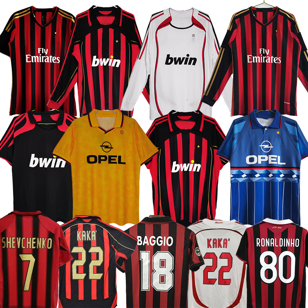 0607 ac milan jersey Kaka Maldini Classic shorts  Jerseys