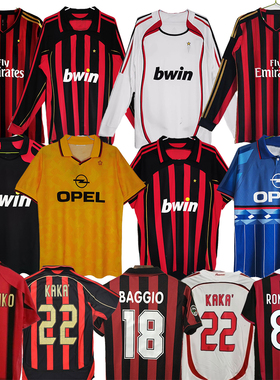0607 ac milan jersey Kaka Maldini Classic shorts  Jerseys