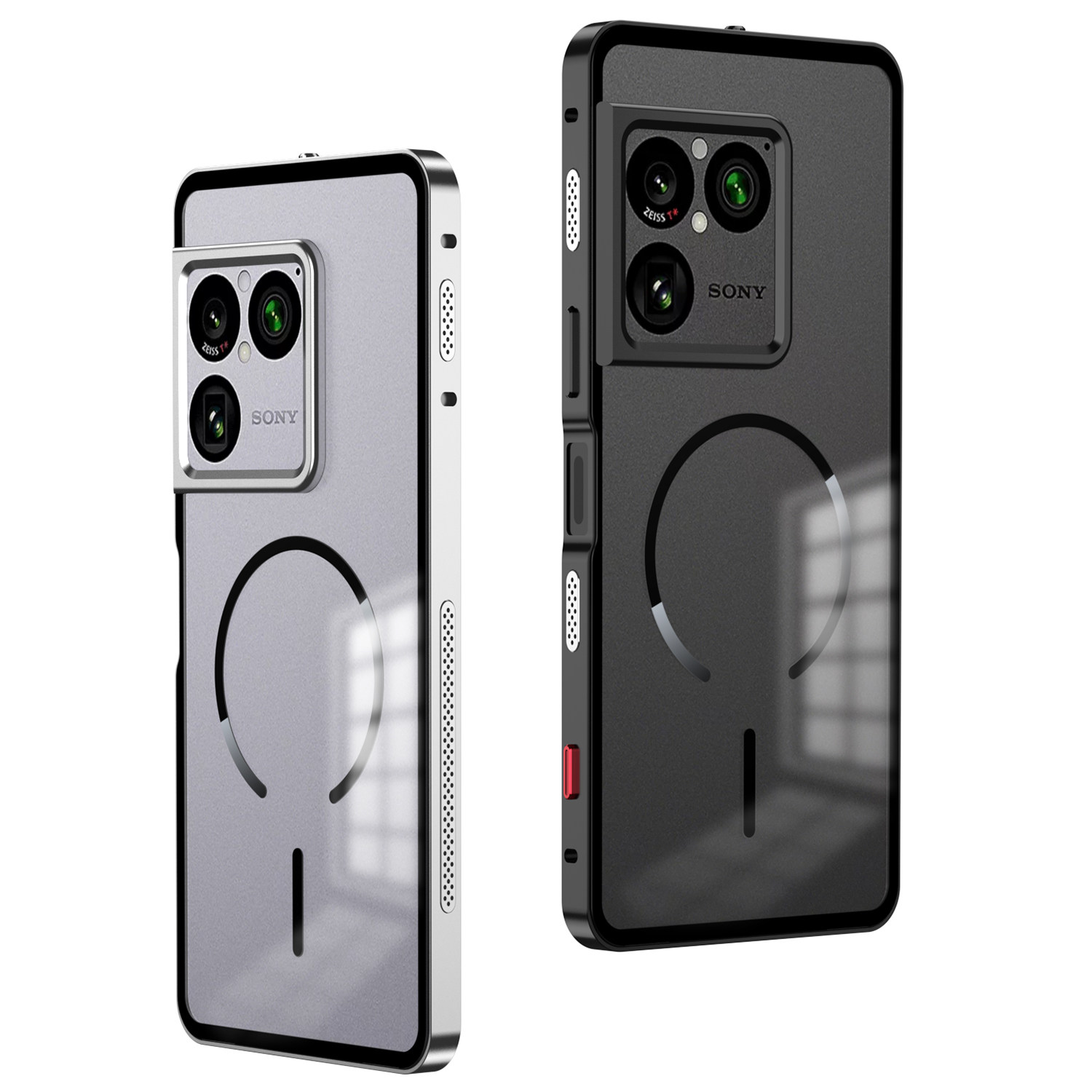磨砂磁吸充电高级感适用索尼Xperia1VIII手机壳弹扣金属边框新款xperia1viii八代镜头防摔保护套男女超薄全包