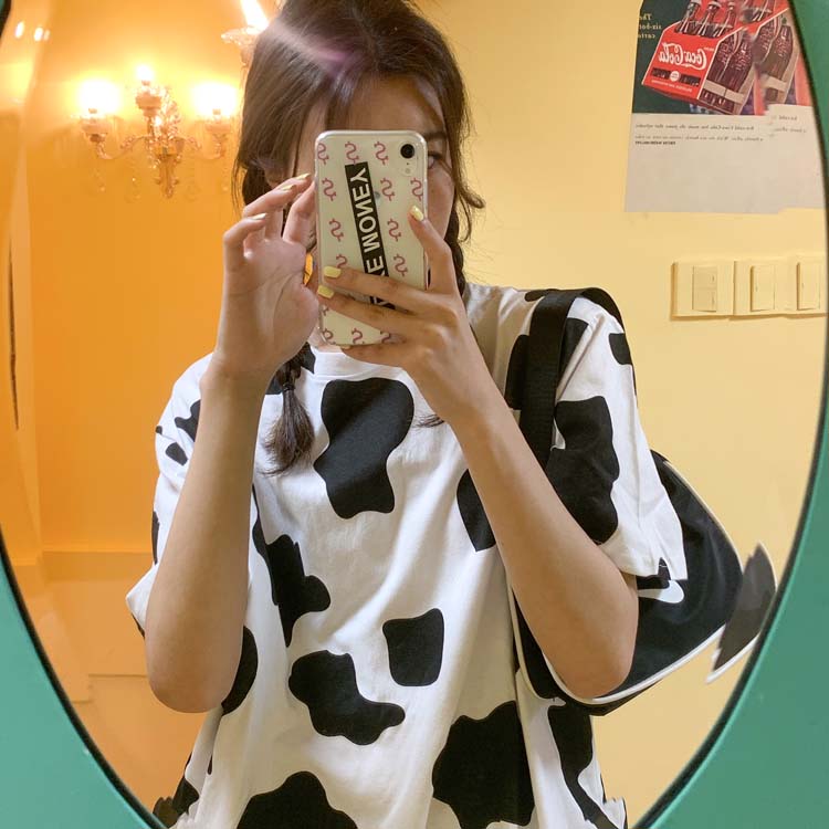 Real cow T-shirt short sleeve