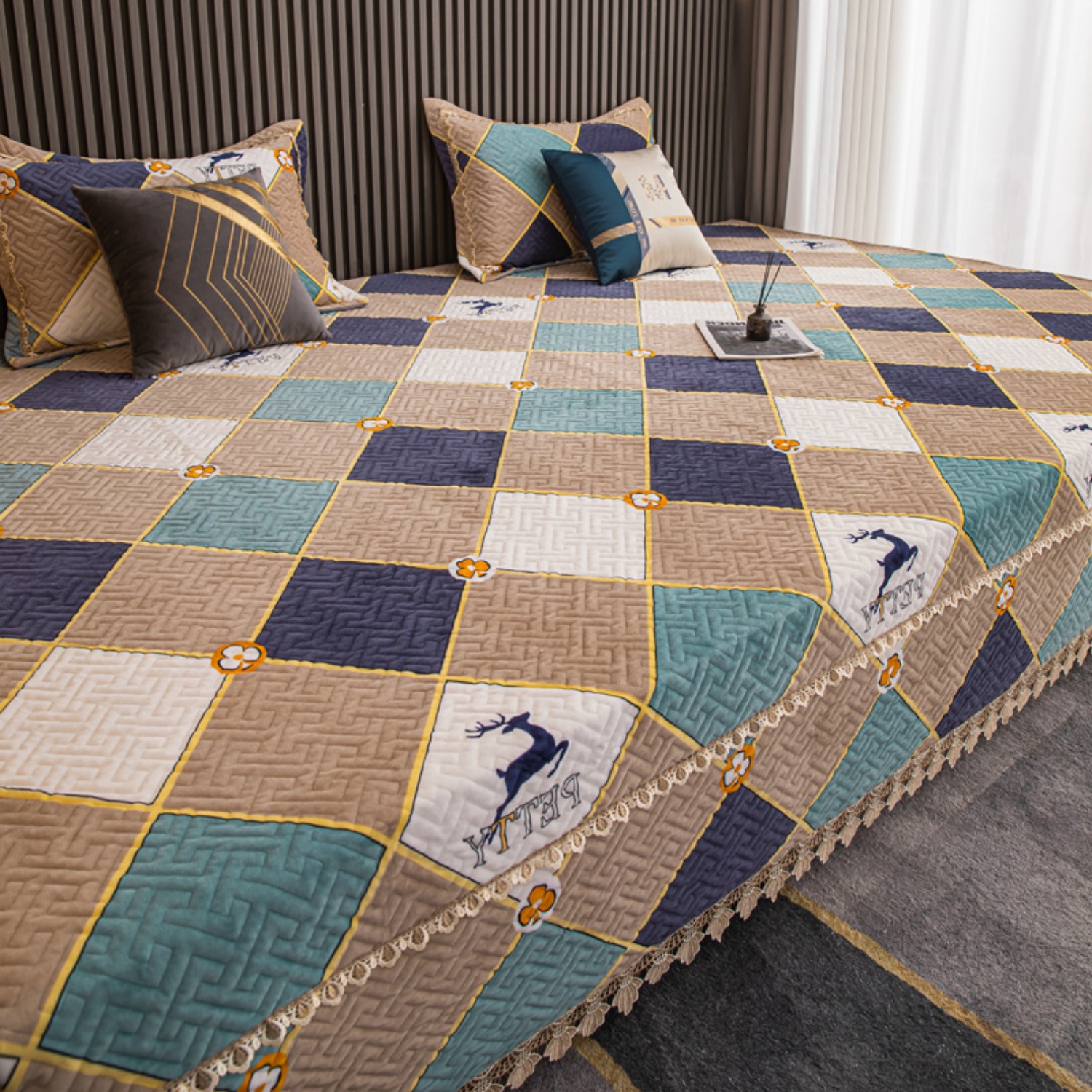 冬季牛奶绒床盖加绒榻榻米大炕盖