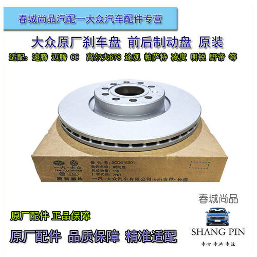 大众原厂前后刹车盘速腾迈腾CC高尔夫67途观帕萨特野帝明锐制动盘
