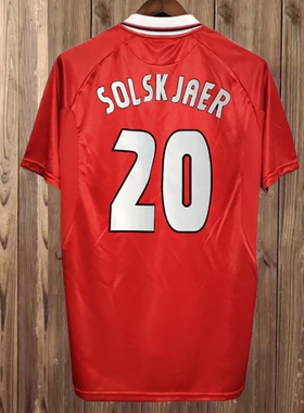 99 00 Retro Manchester Long Beckham United Soccer Jerseys