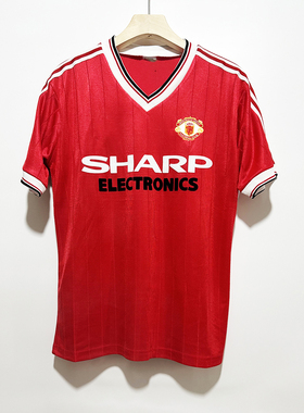 82 83 Retro Manchester Bryan Robson United Soccer Jersey