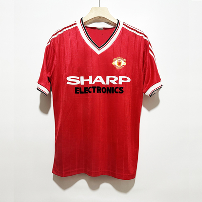 82 83 Retro Manchester Bryan Robson United Soccer Jersey