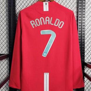 07 08 Retro Manchester RONALDO ROONEY United Soccer Jerseys