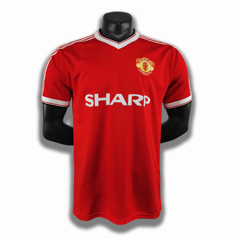 83 84 Retro Manchester UTD Bryan Robson United Soccer Jersey