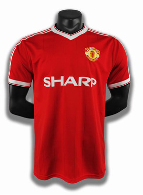 83 84 Retro Manchester UTD Bryan Robson United Soccer Jersey
