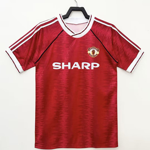 90 92 Retro Manchester Utd Cantona United Soccer Jerseys