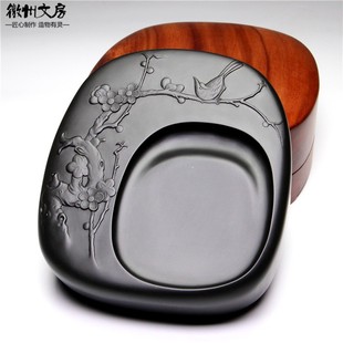 国家非遗名师作品《清气满乾坤》老坑歙砚龙尾老坑砚台天然原石