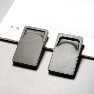 非遗名师歙砚 掌中宝行囊砚 老坑原石砚台天然原石书法绘画小楷