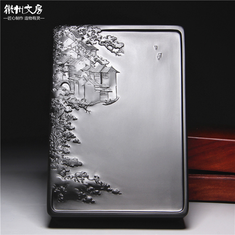高级工艺美术师作品老坑砚台高档
