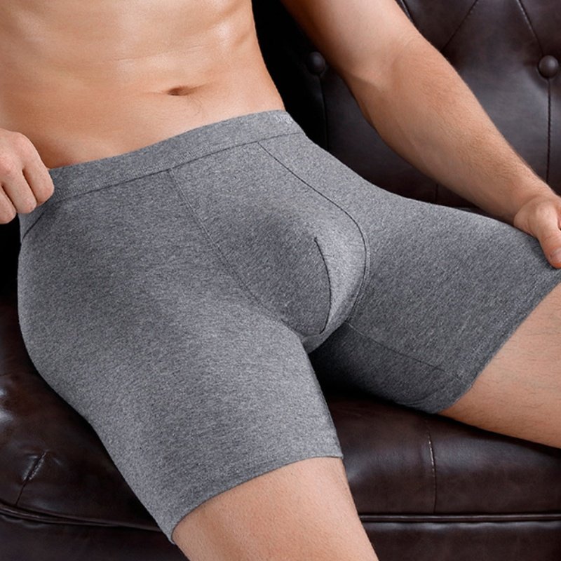 加长腿男士内裤纯棉a类7A抗菌裆不磨腿运动平角四角裤衩男生新款,女士内衣/男士内衣/家居服,男平角内裤,淘宝优惠券,粉丝福利购,淘宝优惠卷