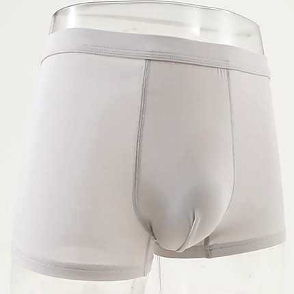 莫代尔男士内裤透气吸汗纯色一片式7A级抗菌抑菌裆大码四角平角裤