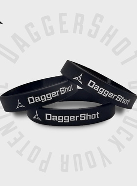 DaggerShot  黑色个性定做运动篮球手环男女跑步健身潮流硅胶腕带