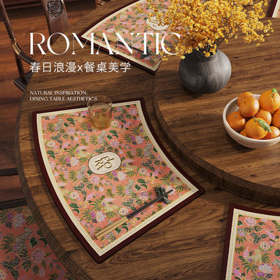 轻奢皮革防水餐垫隔热防油