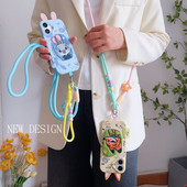 爆款 斜跨可背三合一拆卸手腕绳挂脖户外相机壳防丢链 手机挂绳长款