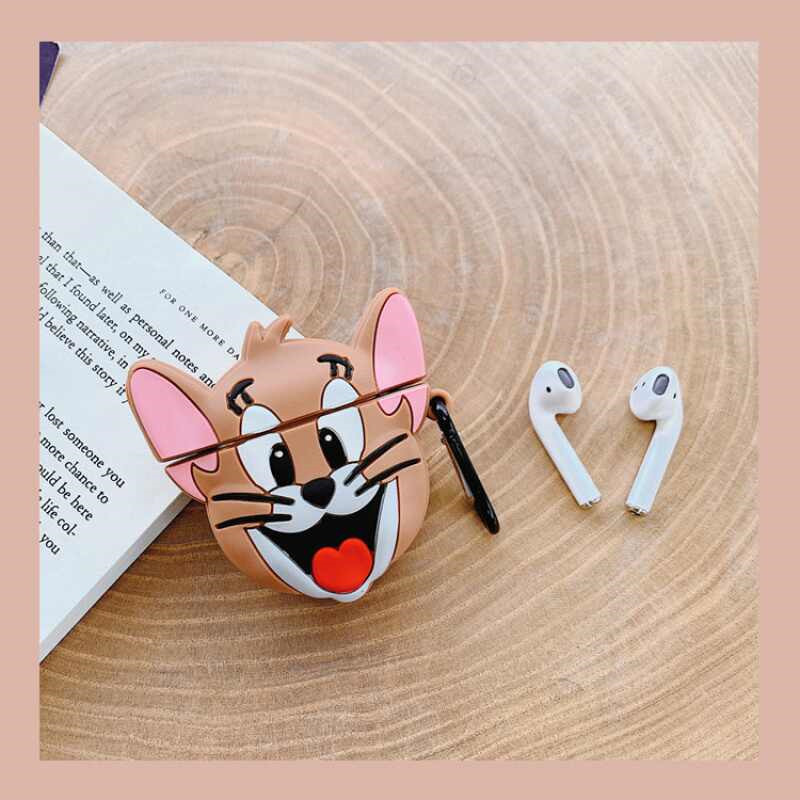 卡通猫和老鼠可爱适用苹果AirPods4/Pro3代保护壳1/2蓝牙耳机软套