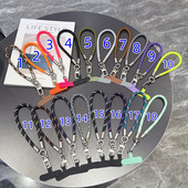 批发多巴胺8mm亚银户外露营山系手机挂绳钥匙耳机挂件相机防丢绳