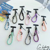 适用尼龙手机短挂绳百搭彩色手机壳卡片挂件防丢尼龙手腕绳便携
