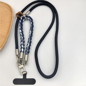 原创手机挂绳三合一长款 背带手工编织手腕手绳挂脖斜挎挂件相机绳