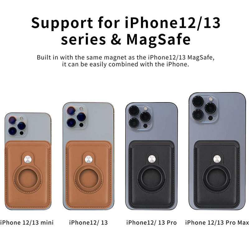 APPLE 13 MAGSAFE 카드 홀더에 적합 자기 카드 홀더 보호 커버 에어태그 손실 방지 장치 보호 커버