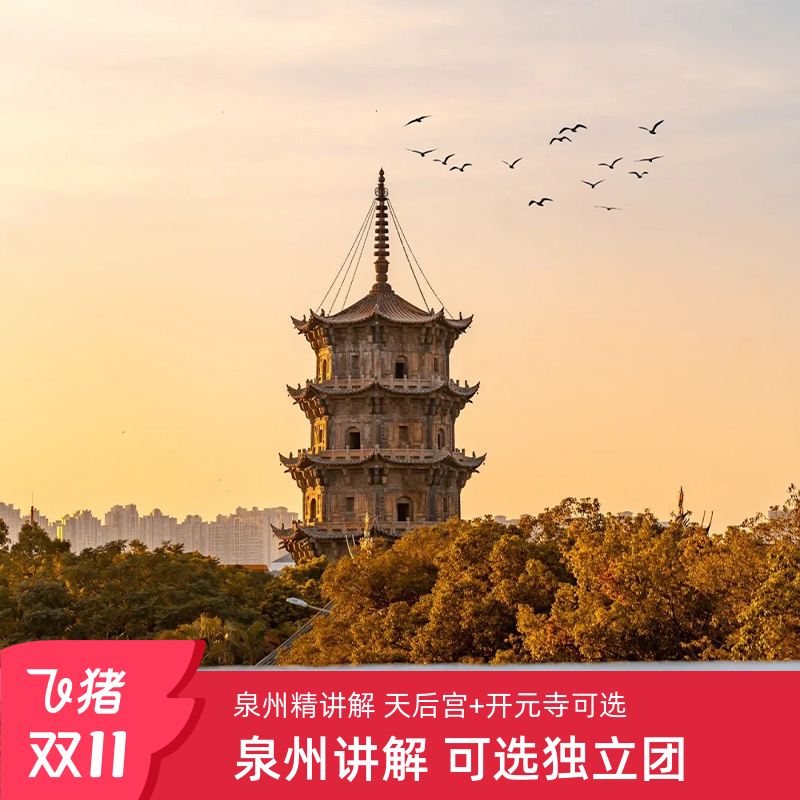 众神趴趴走 · 泉州古城一日游 天后宫+开元寺可选+清净寺8人纯玩