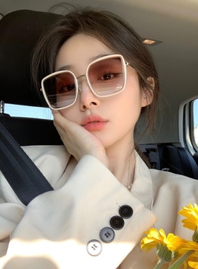 时尚白色墨镜太阳眼镜