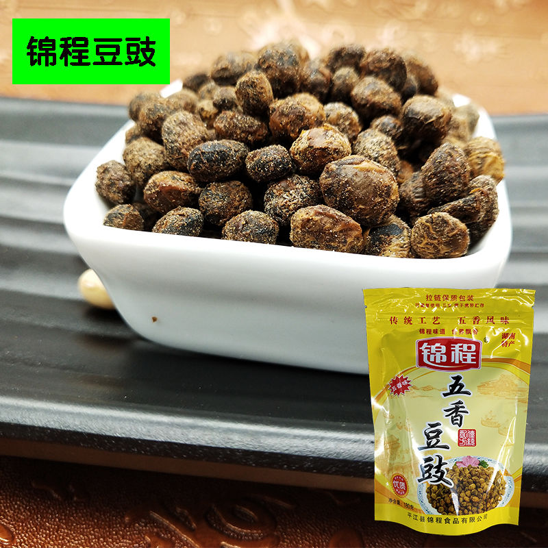湖南特产锦程五香豆豉烹饪伴侣豆制品180克厨房调味品