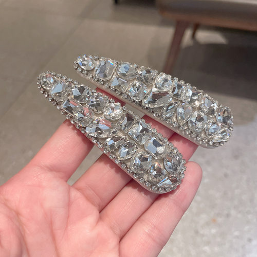 高级重工水晶水钻BB夹刘海夹