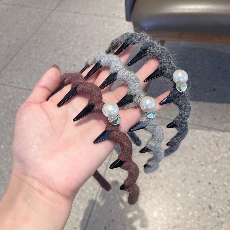 高级感仿马海毛波浪发箍洗脸用