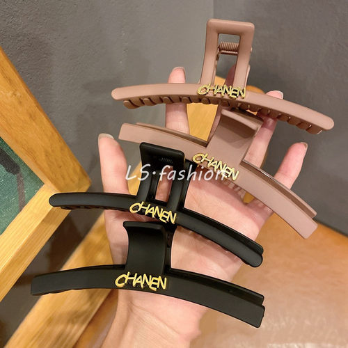 复古时尚鲨鱼夹精致盘头发抓高级感大号抓夹秋冬发夹子发饰品头饰