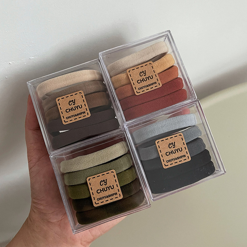 秋冬新款基础毛巾圈不勒弹力头绳