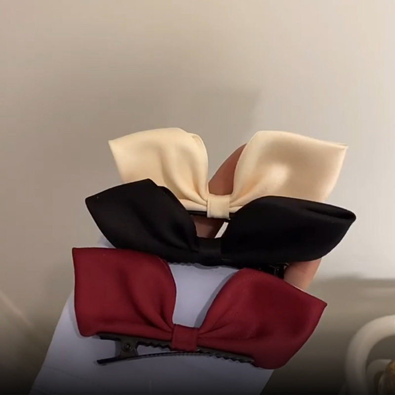 蝴蝶结发夹日系可爱少女迷你发夹立体兔耳朵蝴蝶结发卡边夹头饰