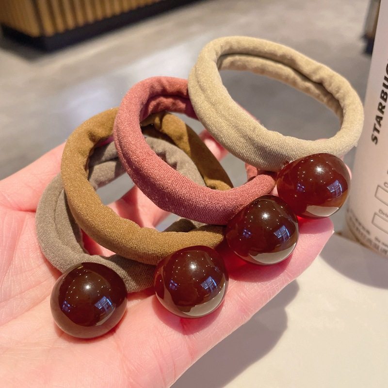 琥珀圆球粗毛巾圈发圈气质简约高马尾发绳皮筋发饰新款头绳头饰,户外/登山/野营/旅行用品,旅行发卡,淘宝优惠券,粉丝福利购,淘宝优惠卷