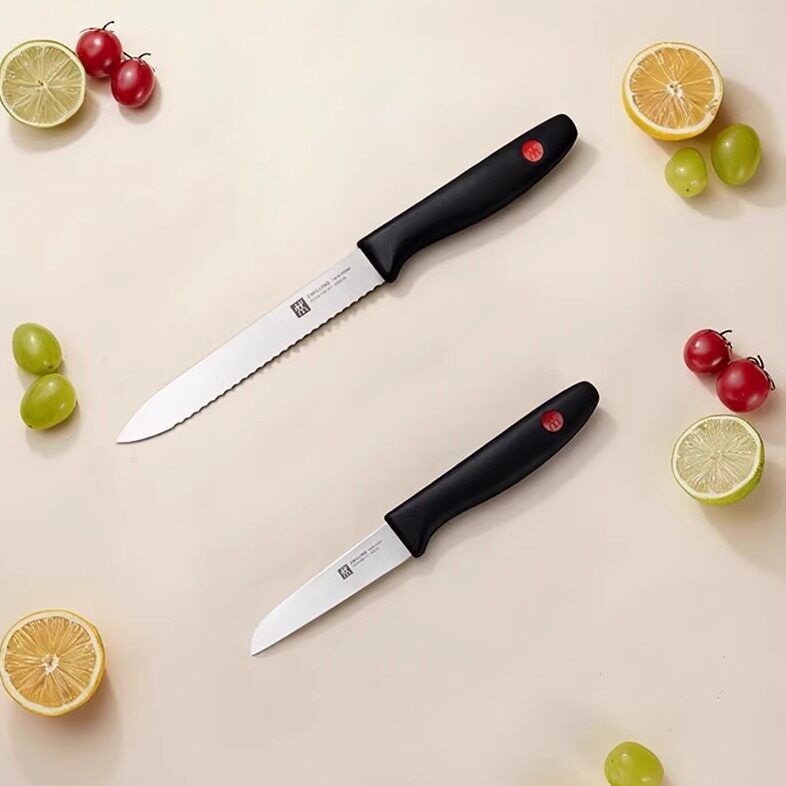 双立人厨房不锈钢红点水果刀面包刀削皮蔬菜刀小刀多功能速切套装