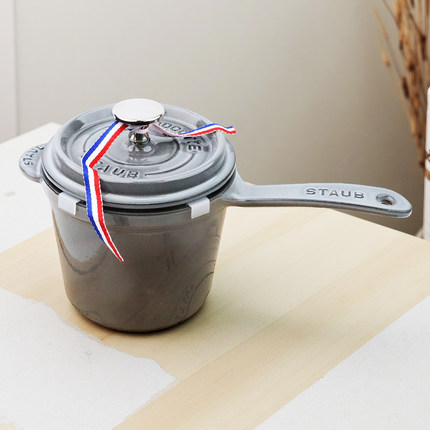 法国Staub珐琅铸铁锅迷你圆形14cm炖锅小奶锅专柜正品